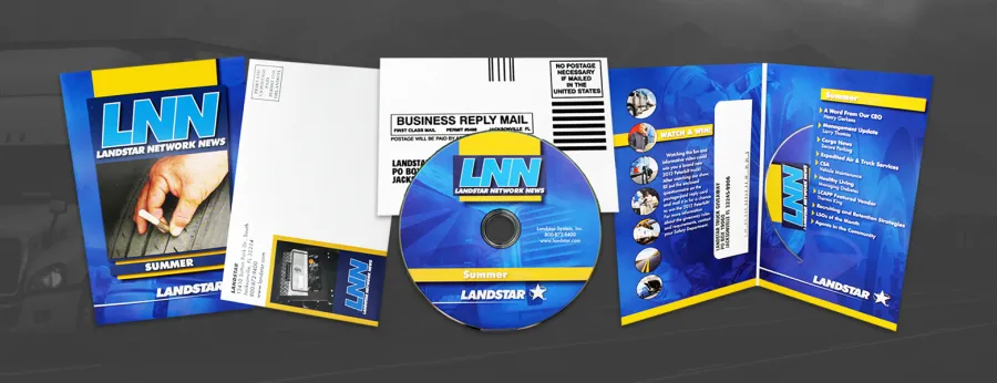 CDs In Mailer With Return Post Card